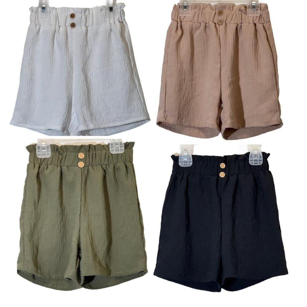 Girls Set of 4 Short Pants Size 6
